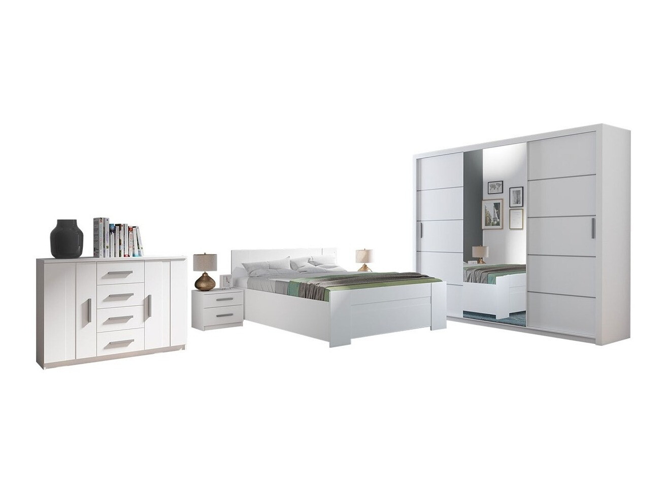 Soveværelsessæt Catromi 116 (Hvid)