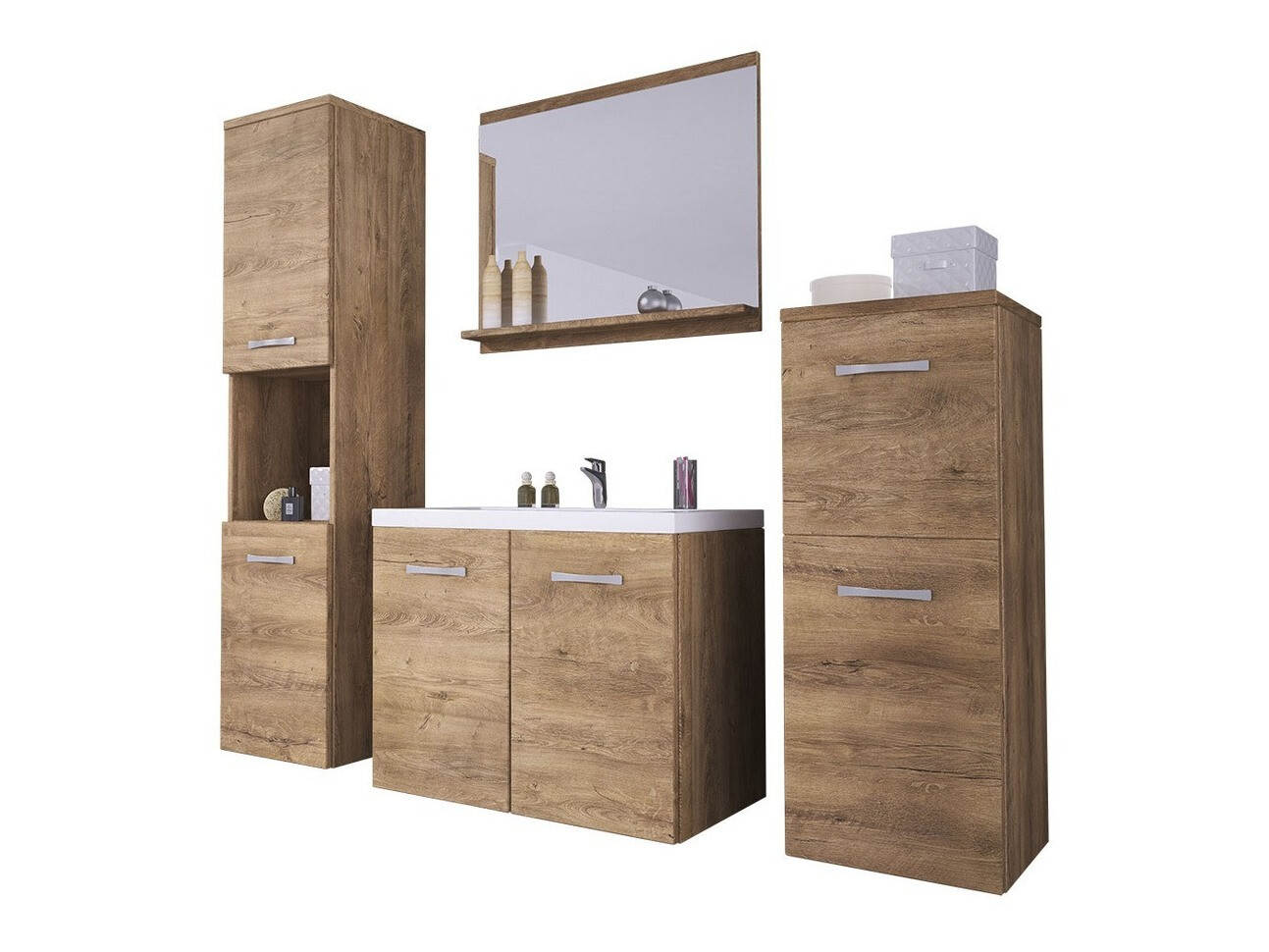 Badeværelsessæt Sarasota 108 (Lefkas eg)