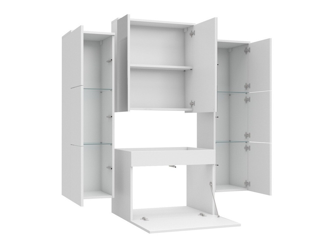 Badeværelsessæt Tucson 105 (Hvid + Glansfuld hvid)