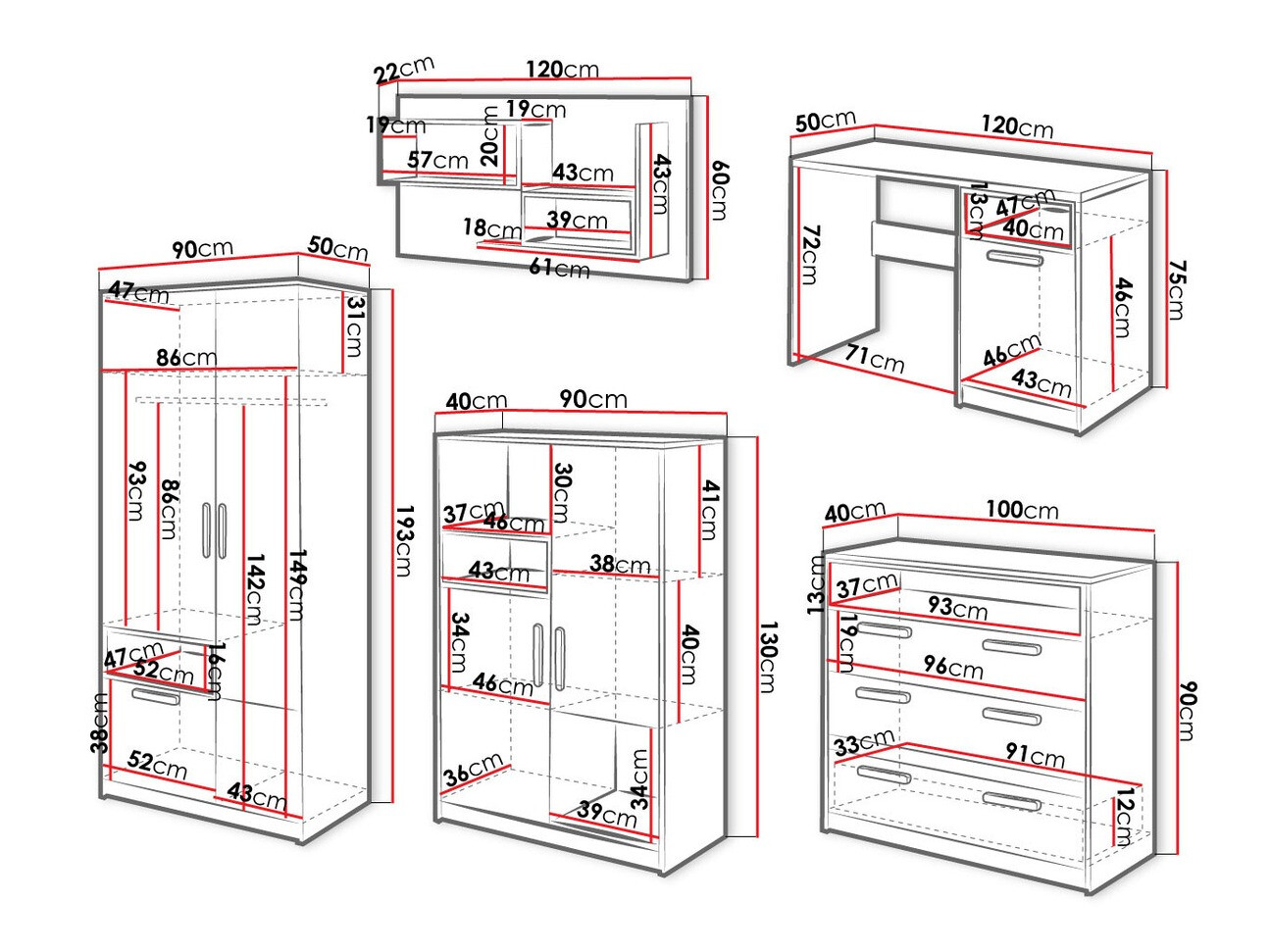 Børneværelsessæt Veravie 124