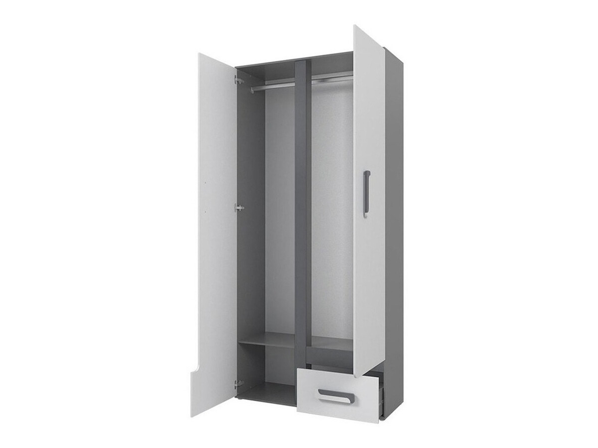 Børneværelsessæt Aviseve 108 (Antracit + Hvid)