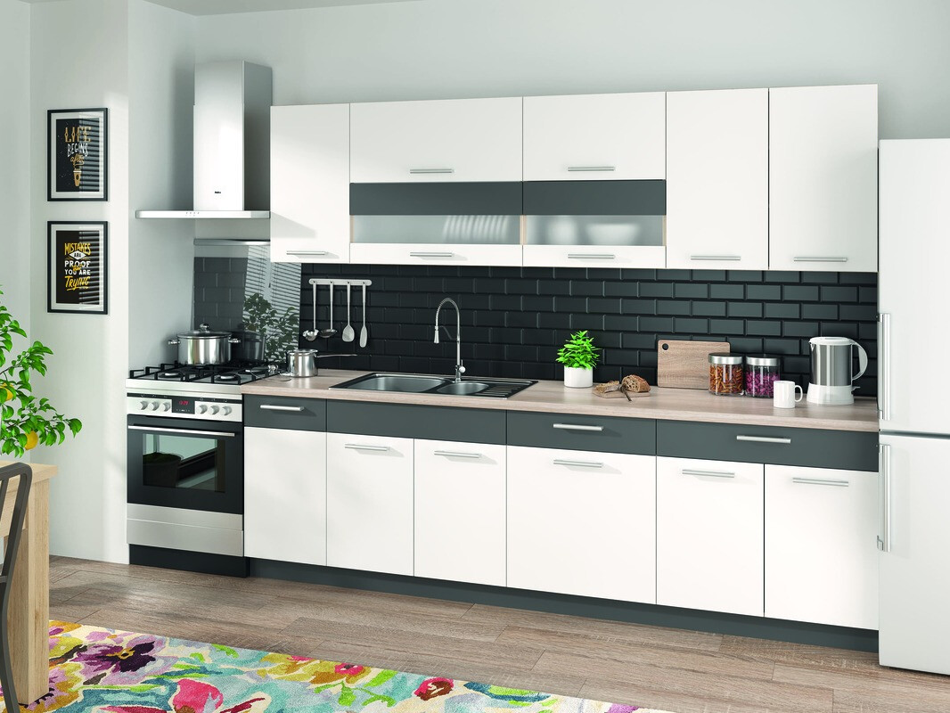 Modulopvaskeskab med låger Mode White 115