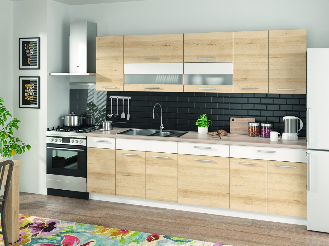 Modulopvaskeskab med låger Mode Beech 116