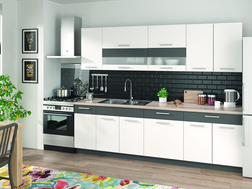 Modulopvaskeskab med låger Mode White 116