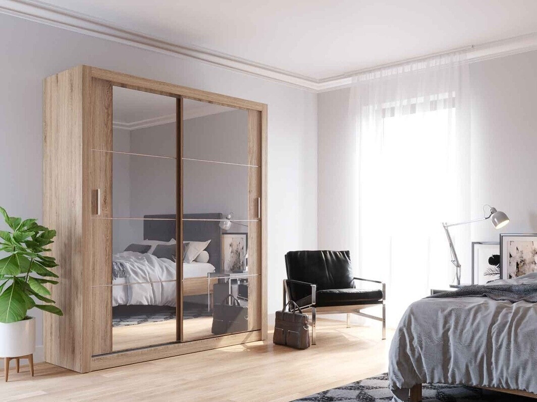 Garderobeskab Fresno 102 (Lys eg)