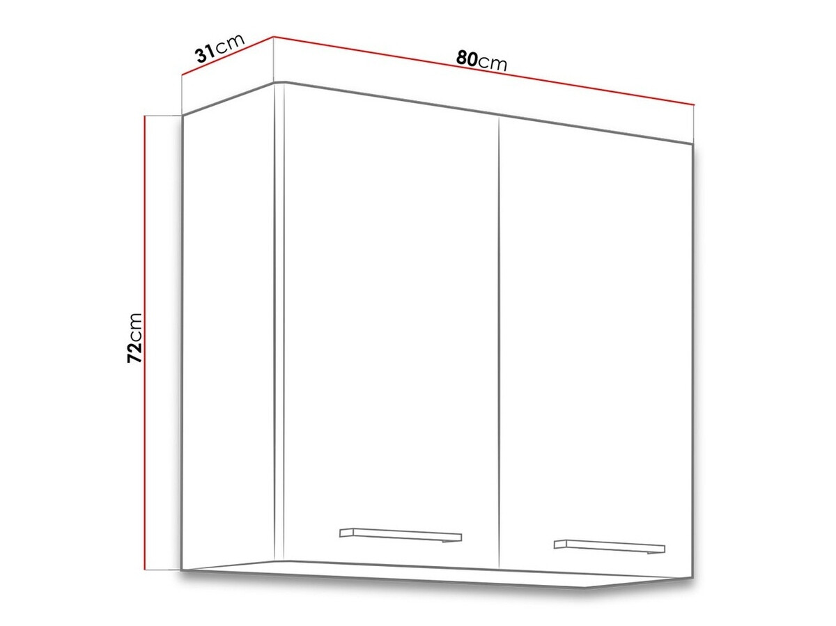 Modulvægskab Wood Grey 121