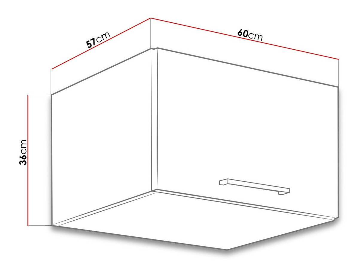 Modulvægskab Wood Grey 124