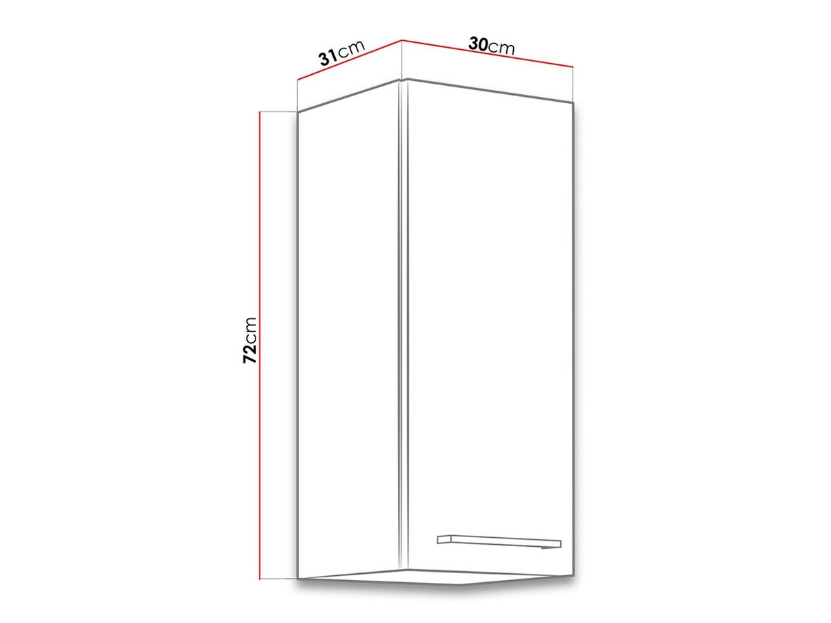 Modulvægskab Wood White 133