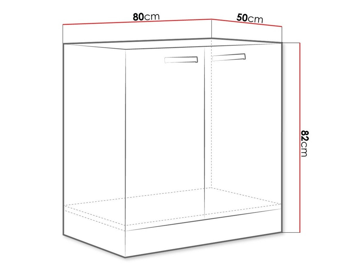 Modulopvaskeskab med låger Multi White 110