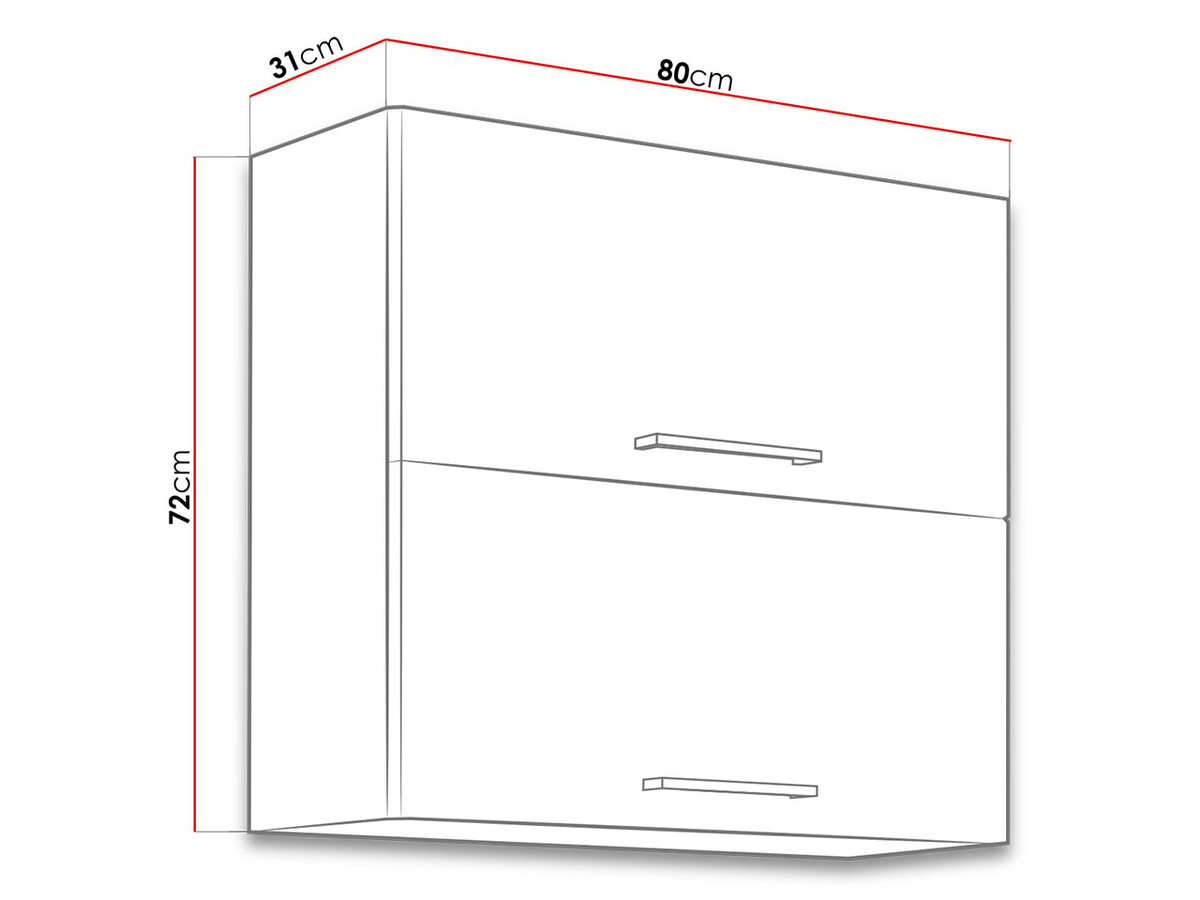 Modulvægskab Wood Grey 109