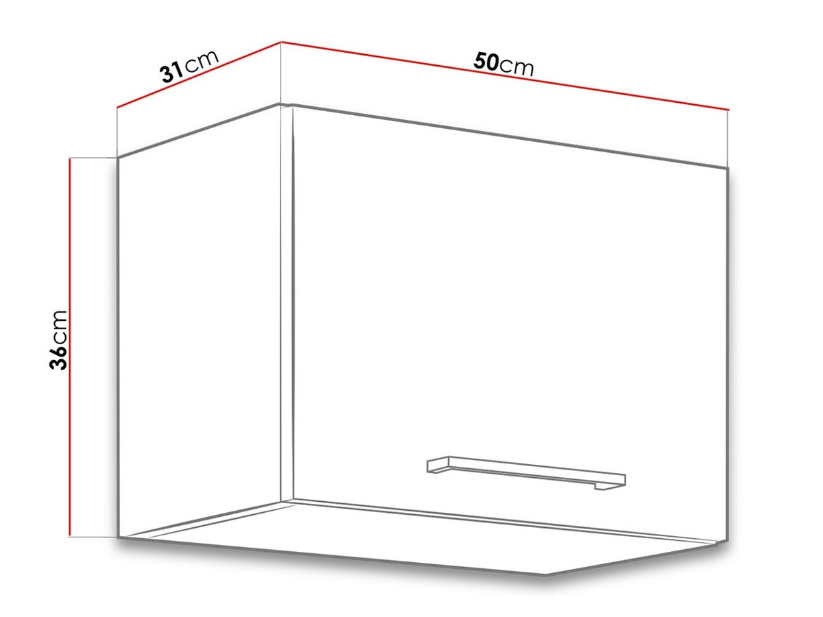 Modulvægskab Wood White 117