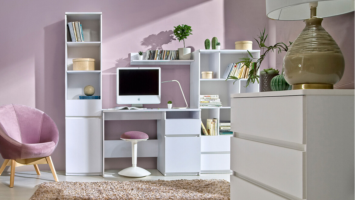 Skrivebord Evaropha 106 (Hvid)