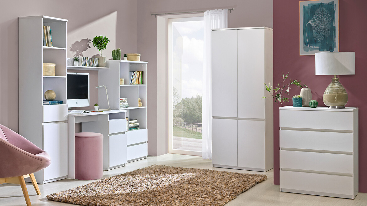 Skrivebord Evaropha 106 (Hvid)