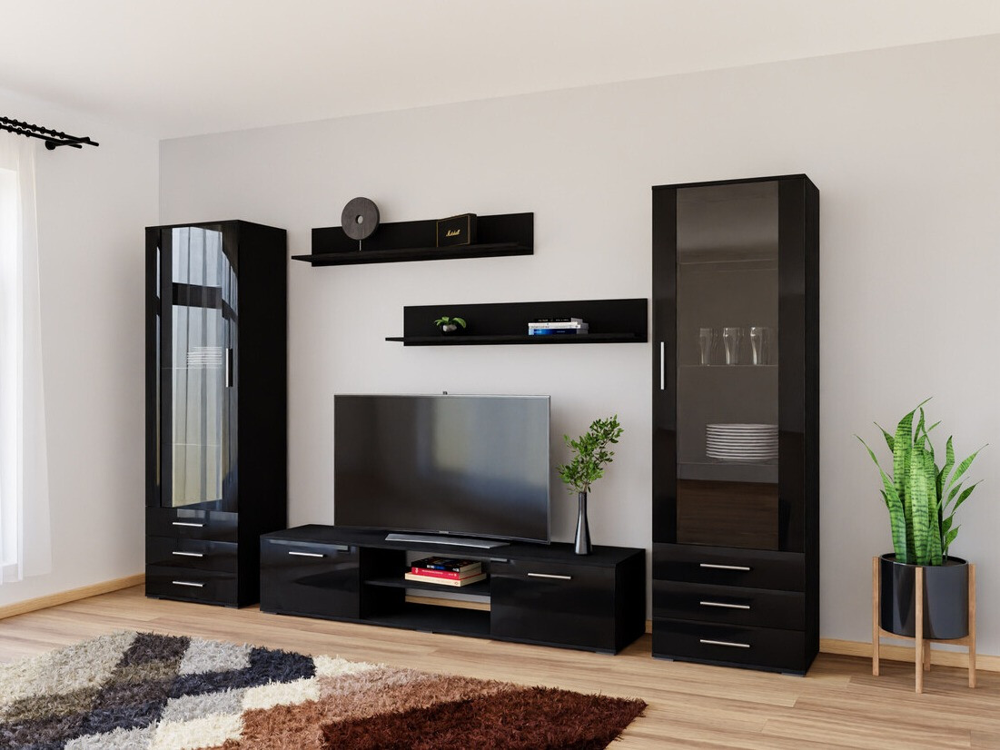 Stuemøbelsæt Tornola 109 (Sort + Blank sort)