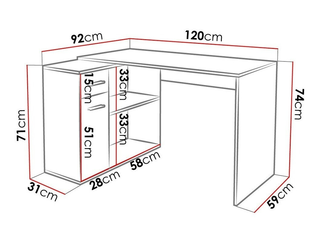 Hjørneskrivebord Affectus