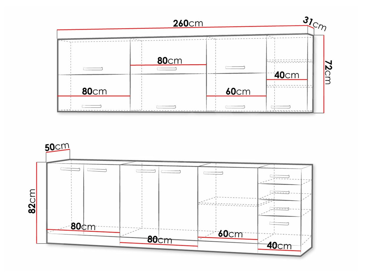 Modulkøkkensæt Multi Cream 123