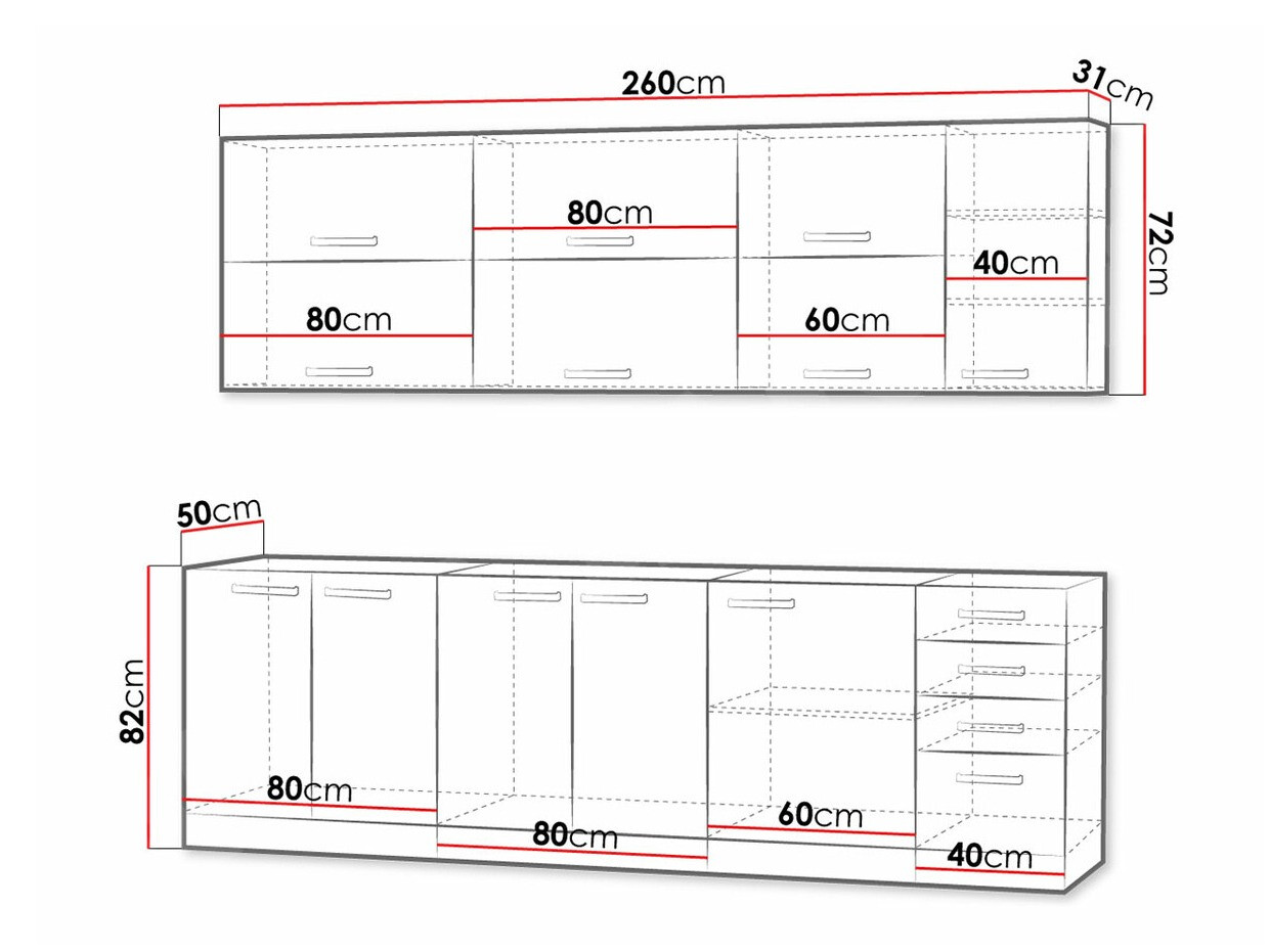 Modulkøkkensæt Multi Grey 123