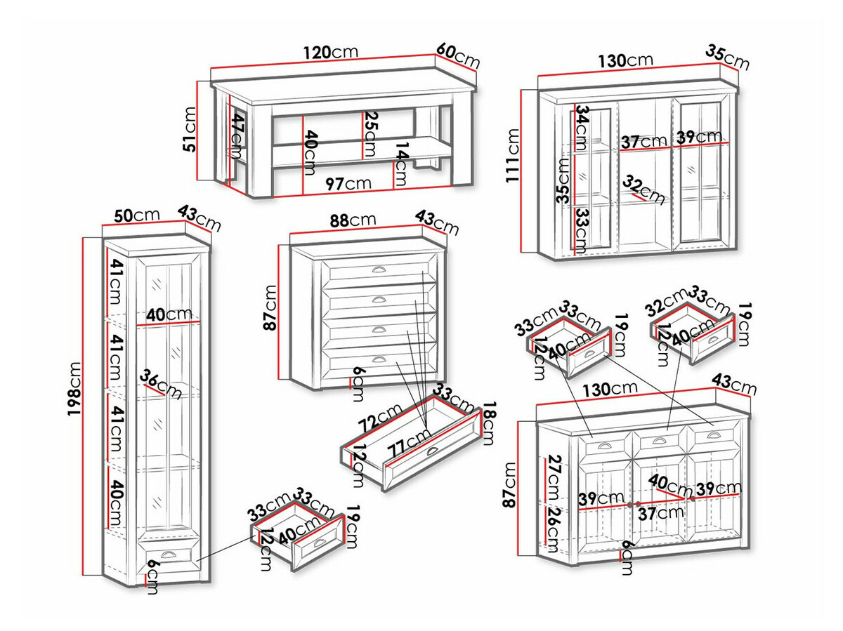 Stuemøbelsæt Ferdore 162