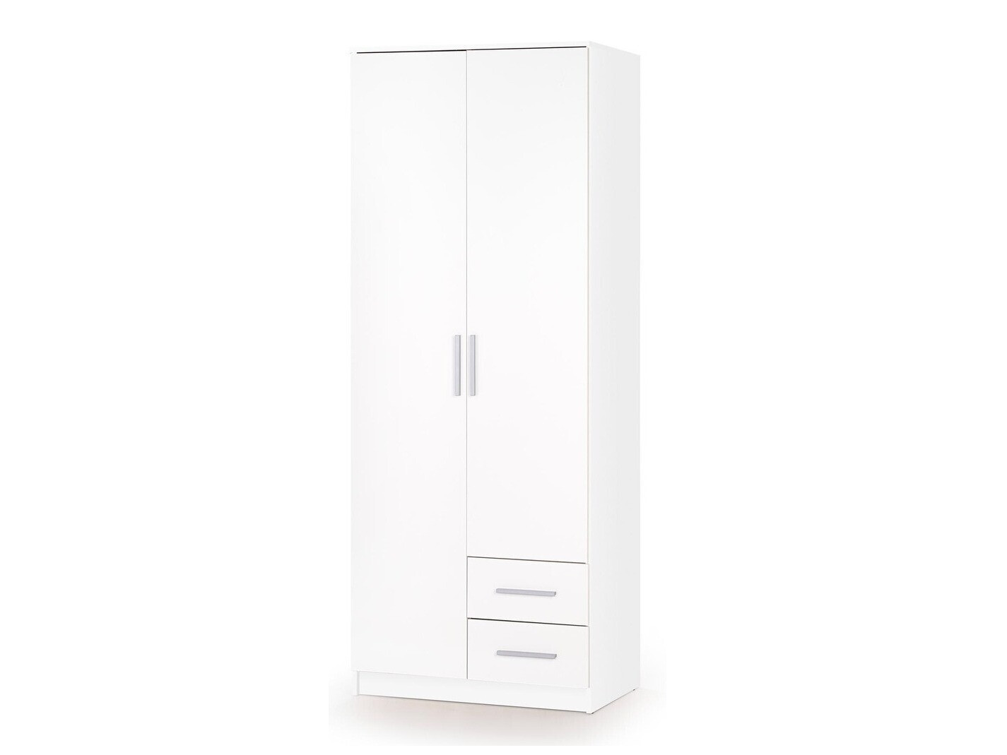 Garderobeskab Cirveso 112 (Hvid + Glansfuld hvid)