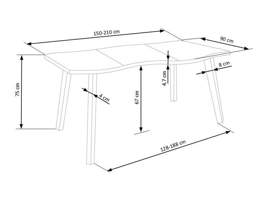Spisestuesæt Houston Lector