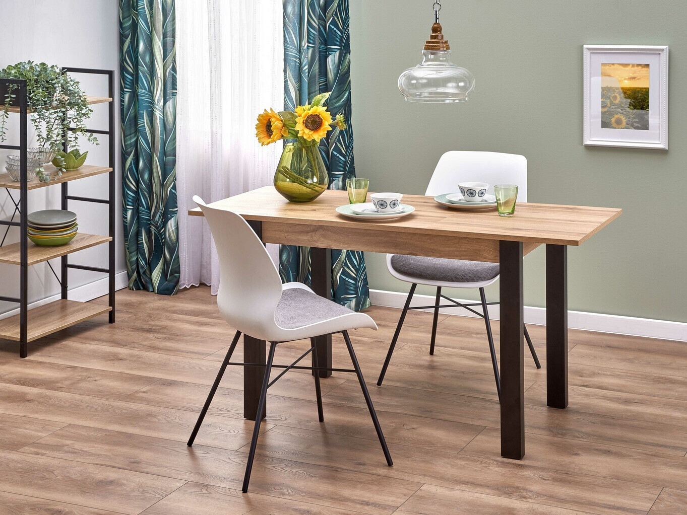 Bord Houston 1208 (Wotan eg + Sort)