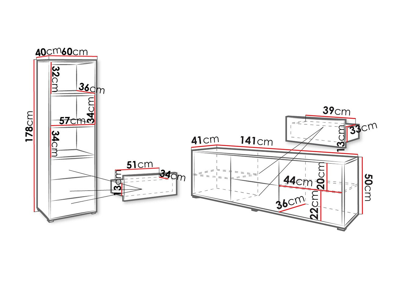 Stuemøbelsæt Comfivo Fersoe 111 (Hvid)