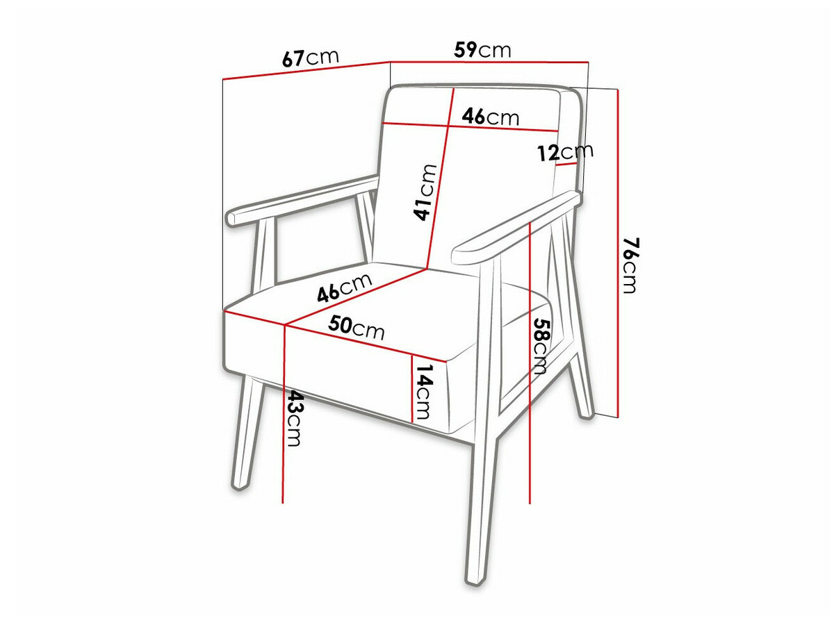 Lænestol Clovis 100 (Poso 100)