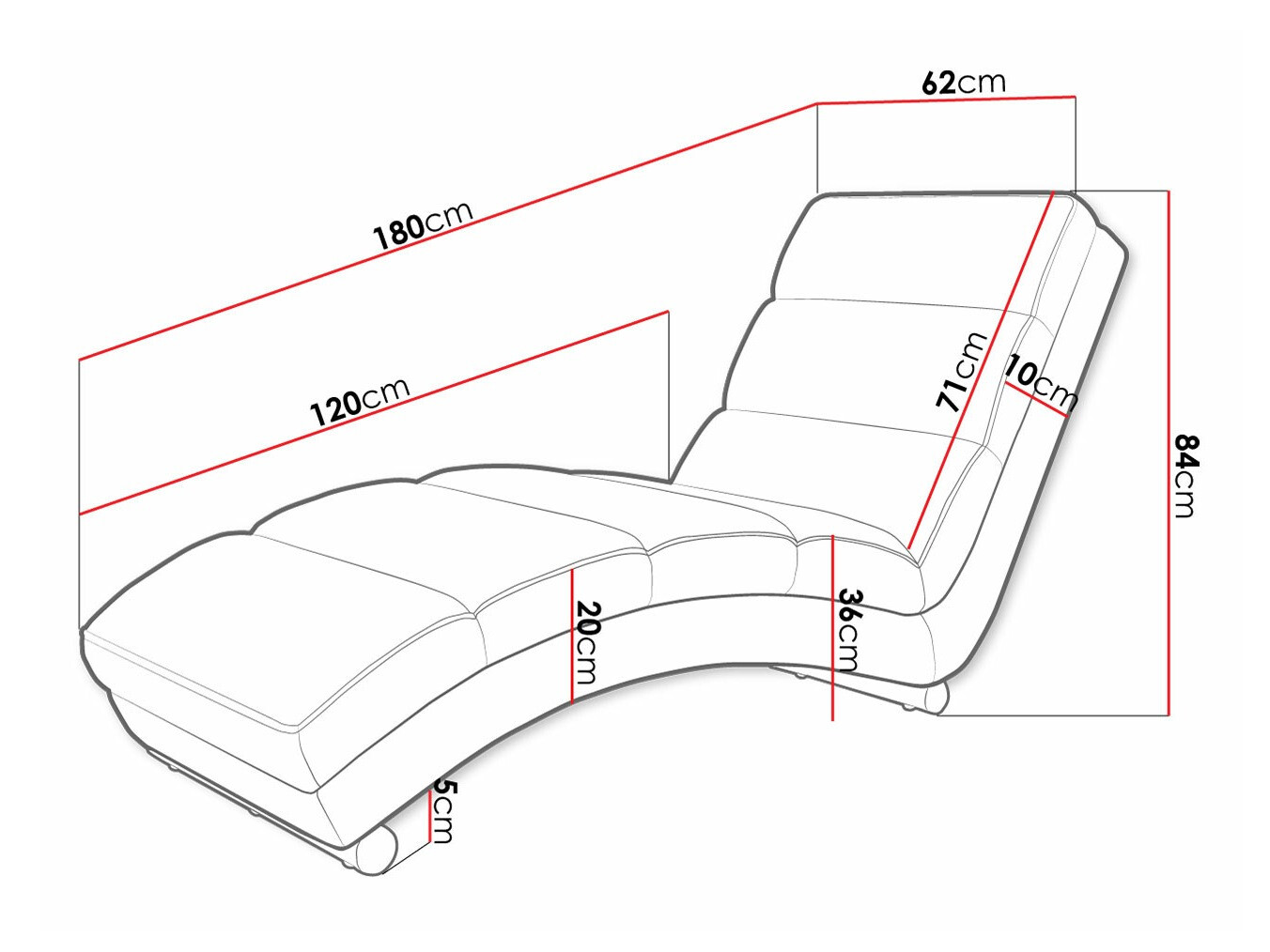Chaiselong Comfivo 109 (Poso 01 + Kronos 01)