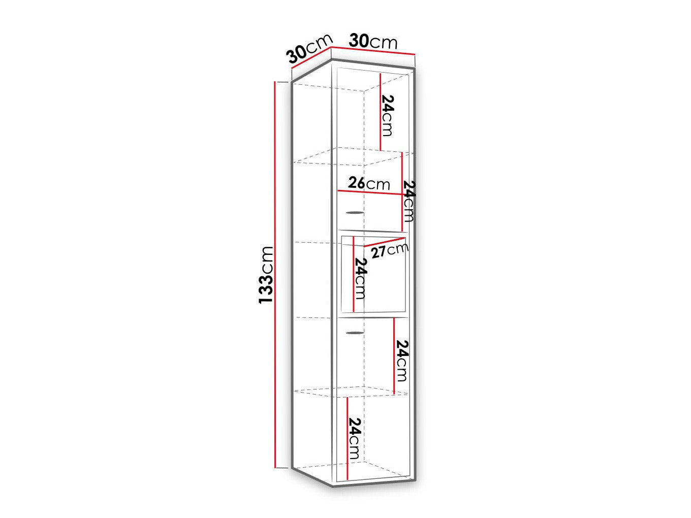 Vægmonteret badeværelsesskab Velum (Sort + Artisan eg)