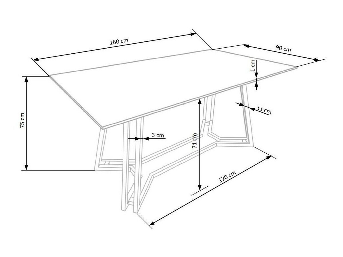 Spisestuesæt Houston 1140