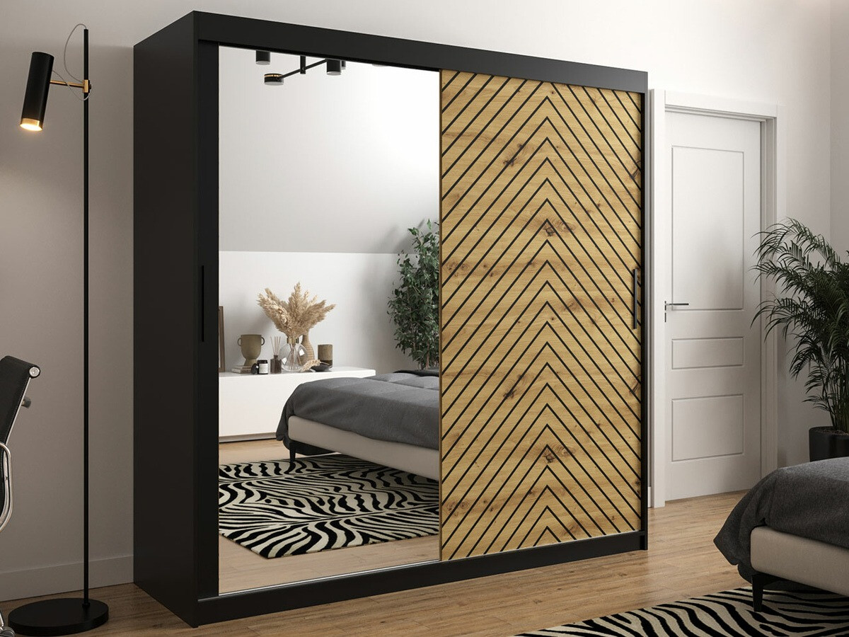 Garderobeskab Hartford 315 (Sort + Artisan eg)