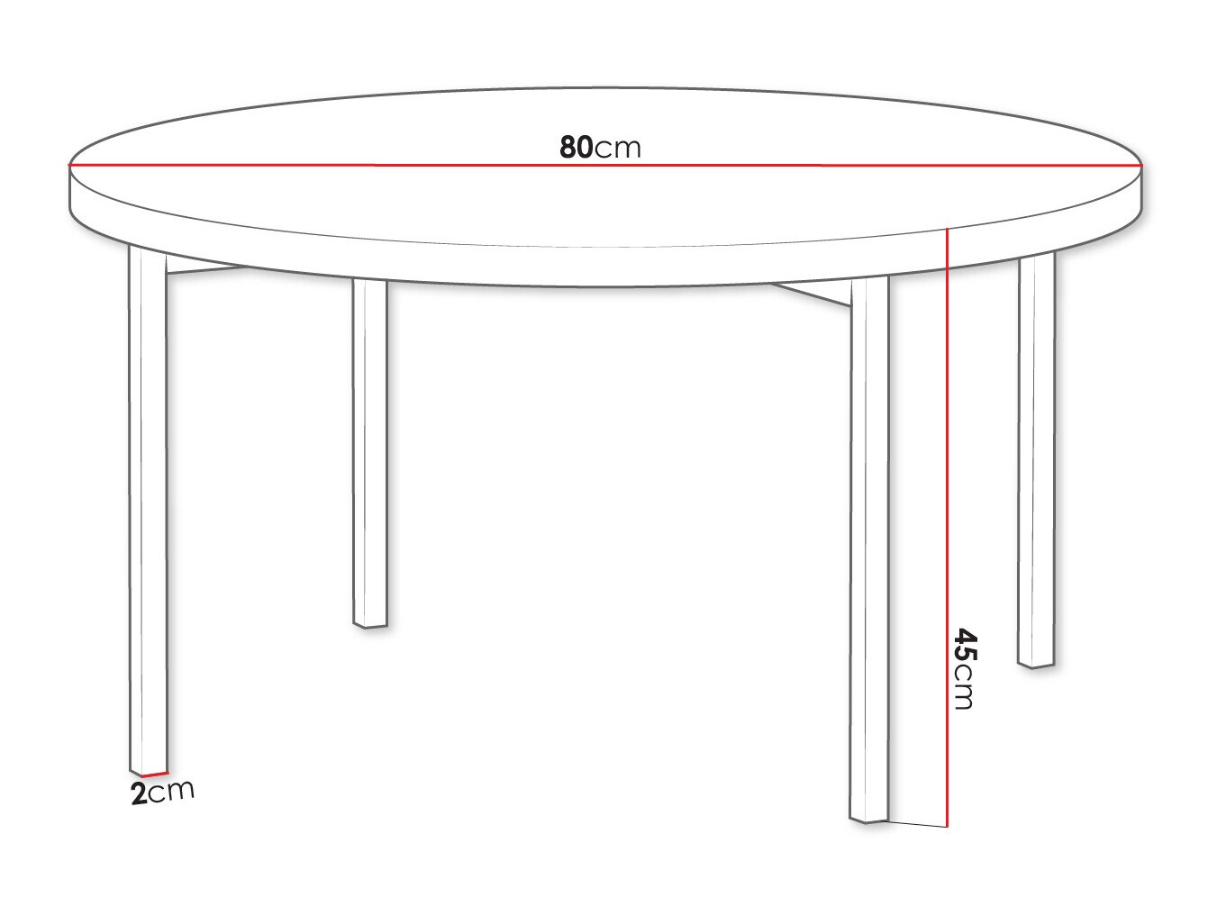 Sofabord Providence 178 (Hvid + Sort)