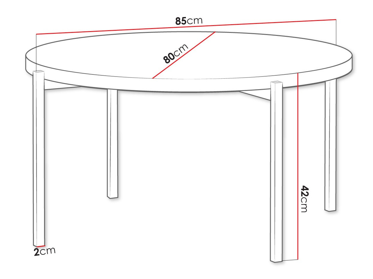 Sofabord Providence 180 (Brun + Sort)