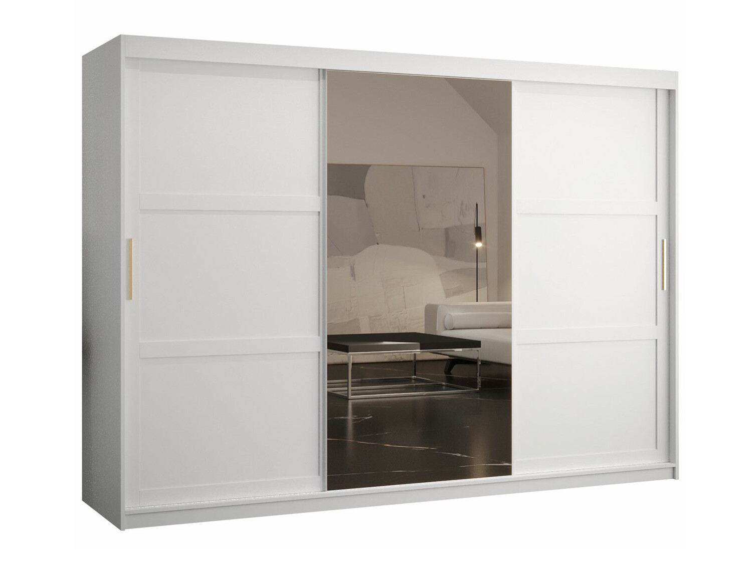 Garderobeskab Ferfere 105 (Hvid)