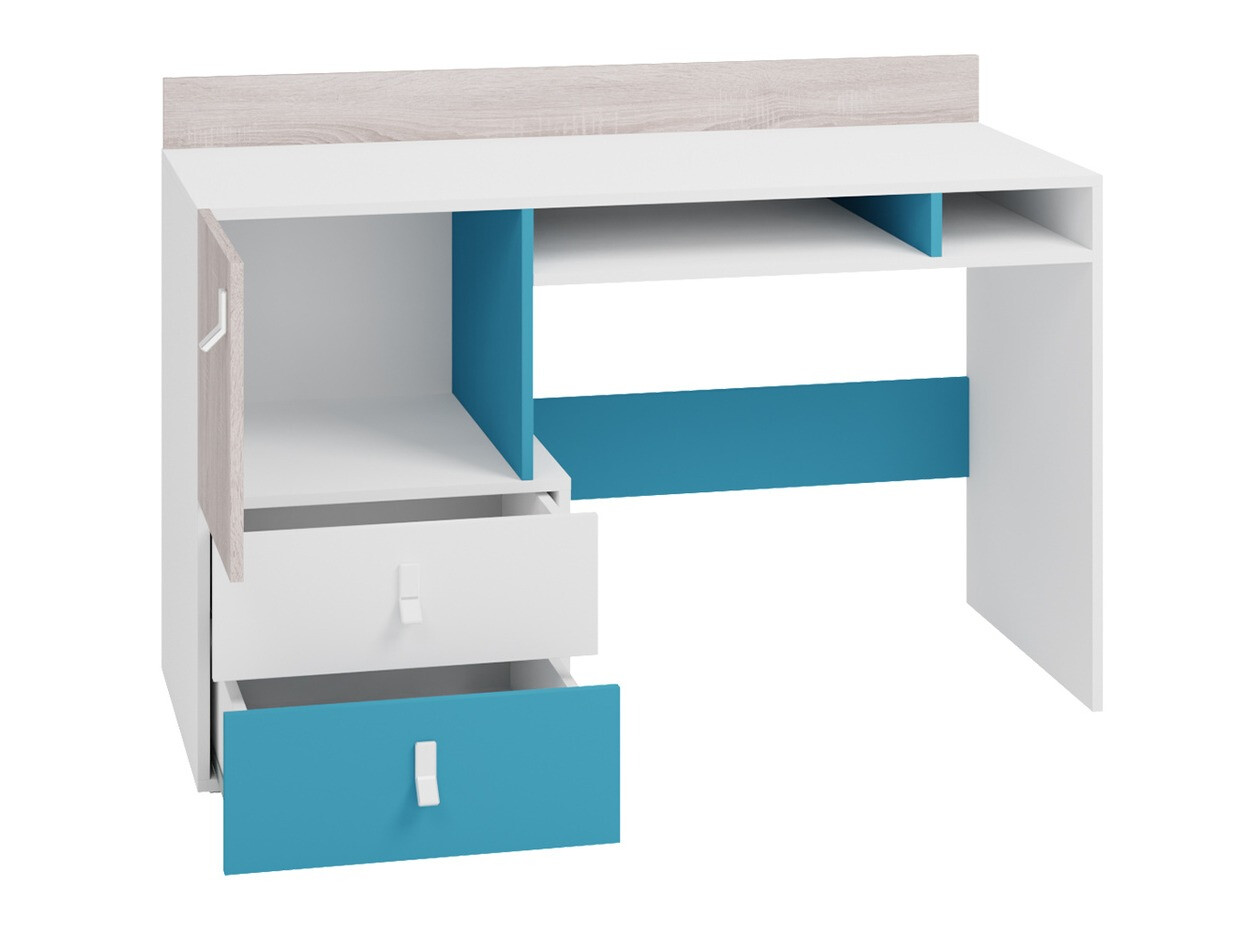 Børneværelsessæt Camteso 114 (Sort + Egetræ + Beige)