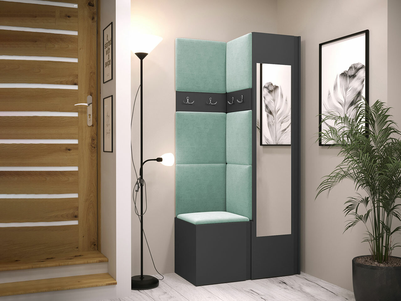 Entrésæt Hartford 354 (Grafit)