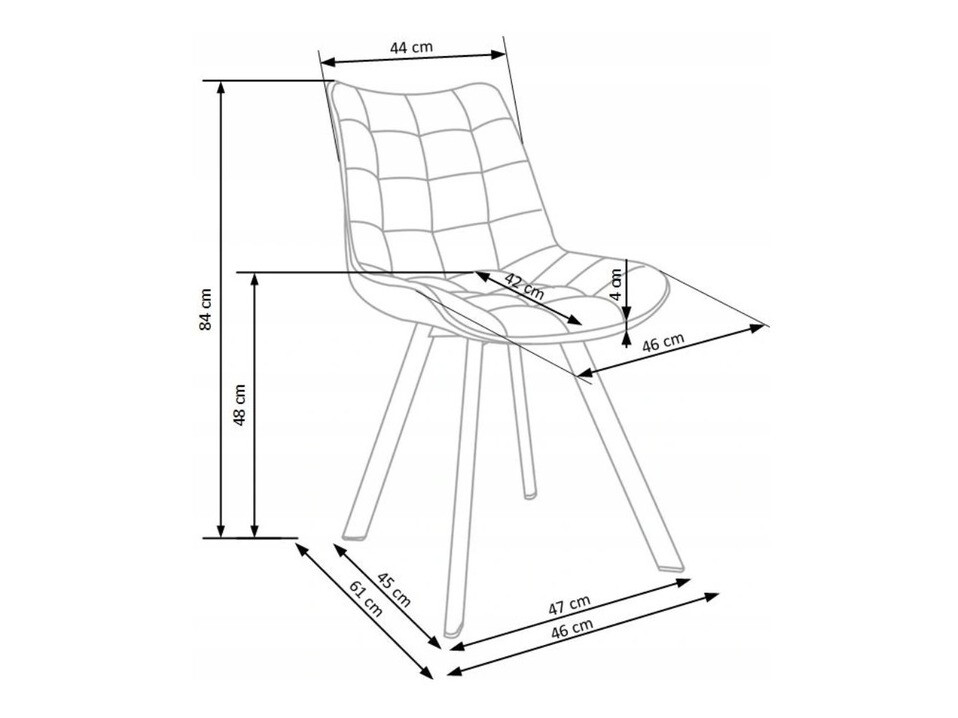 Stol Houston 739 (Mørkegrå + Sort)