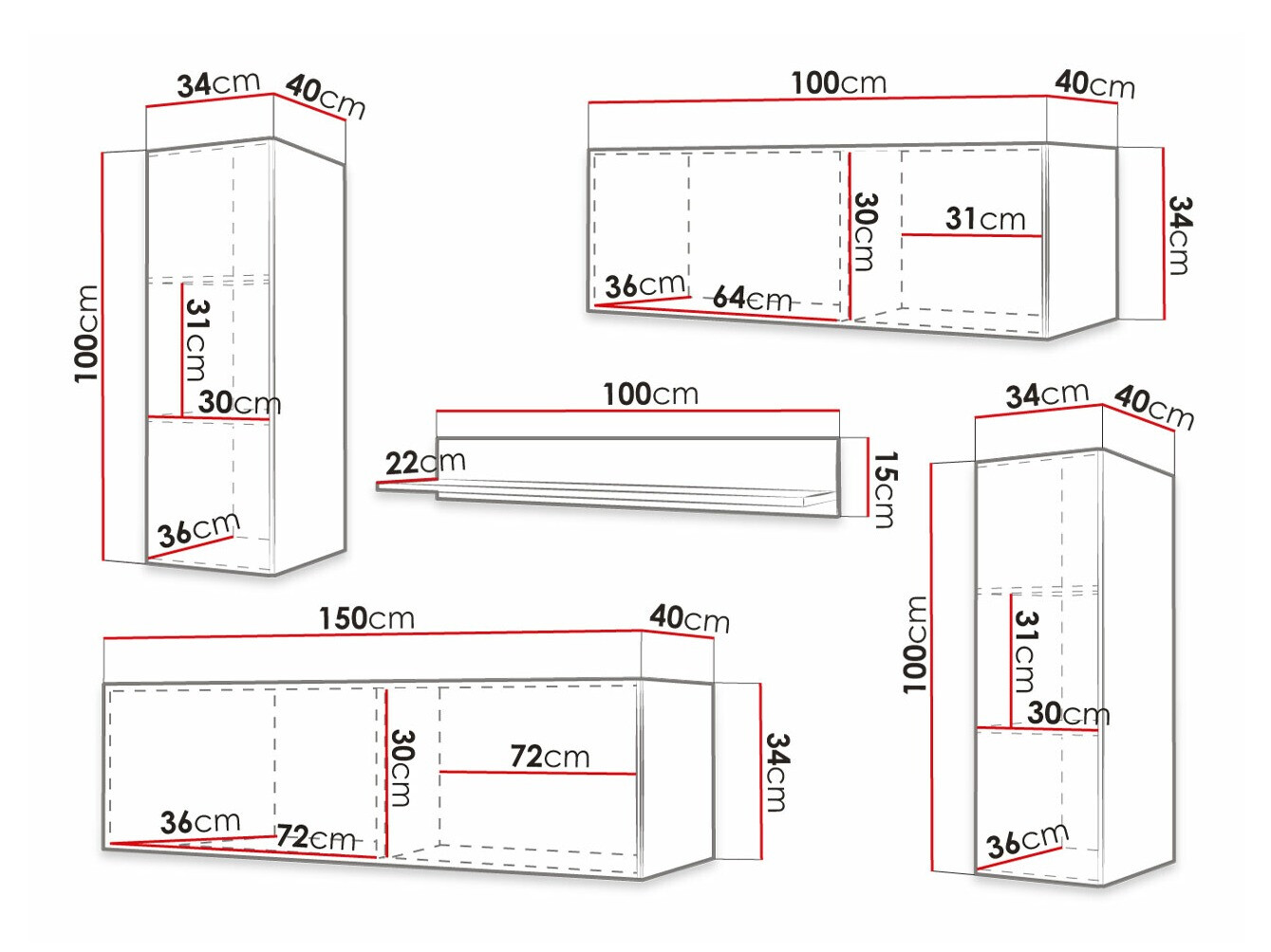 Stuemøbelsæt Elblaru 108 (Sort)