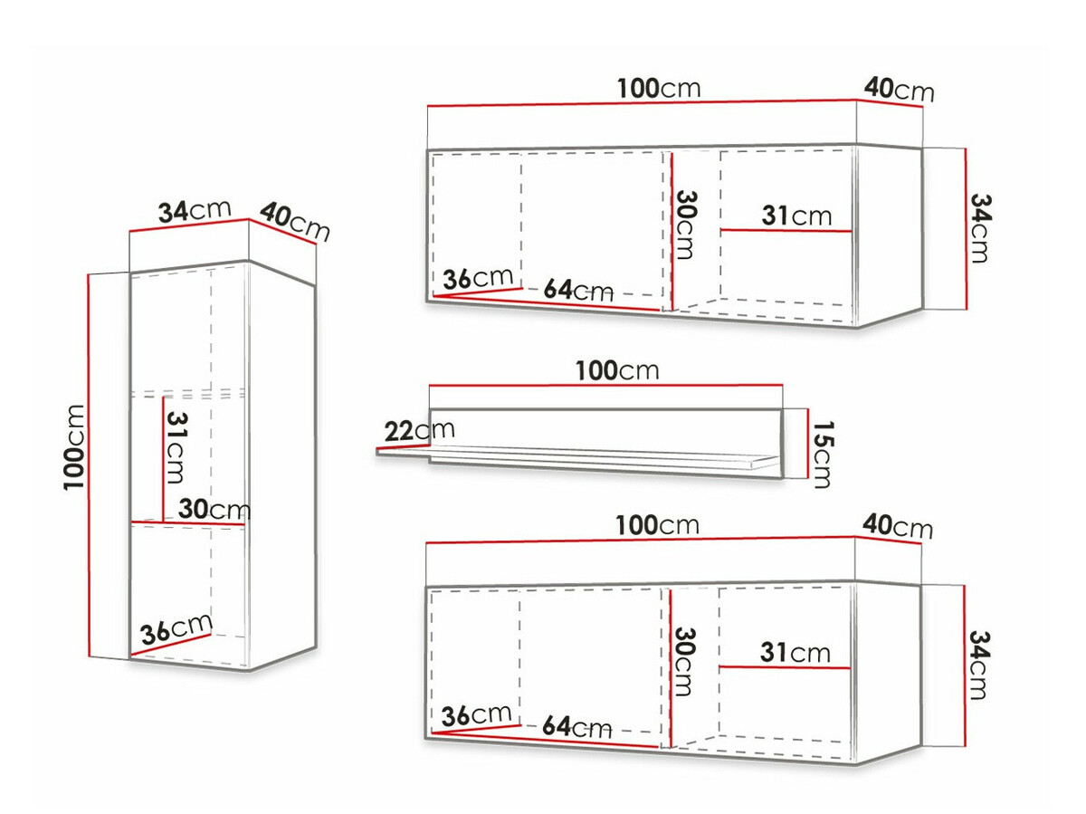 Stuemøbelsæt Elblaru 109 (Hvid)