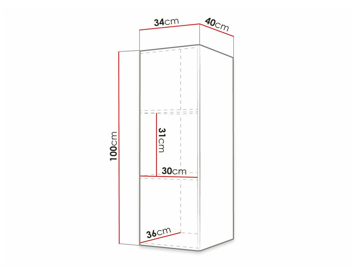 Vægskab Anulio (Hvid)