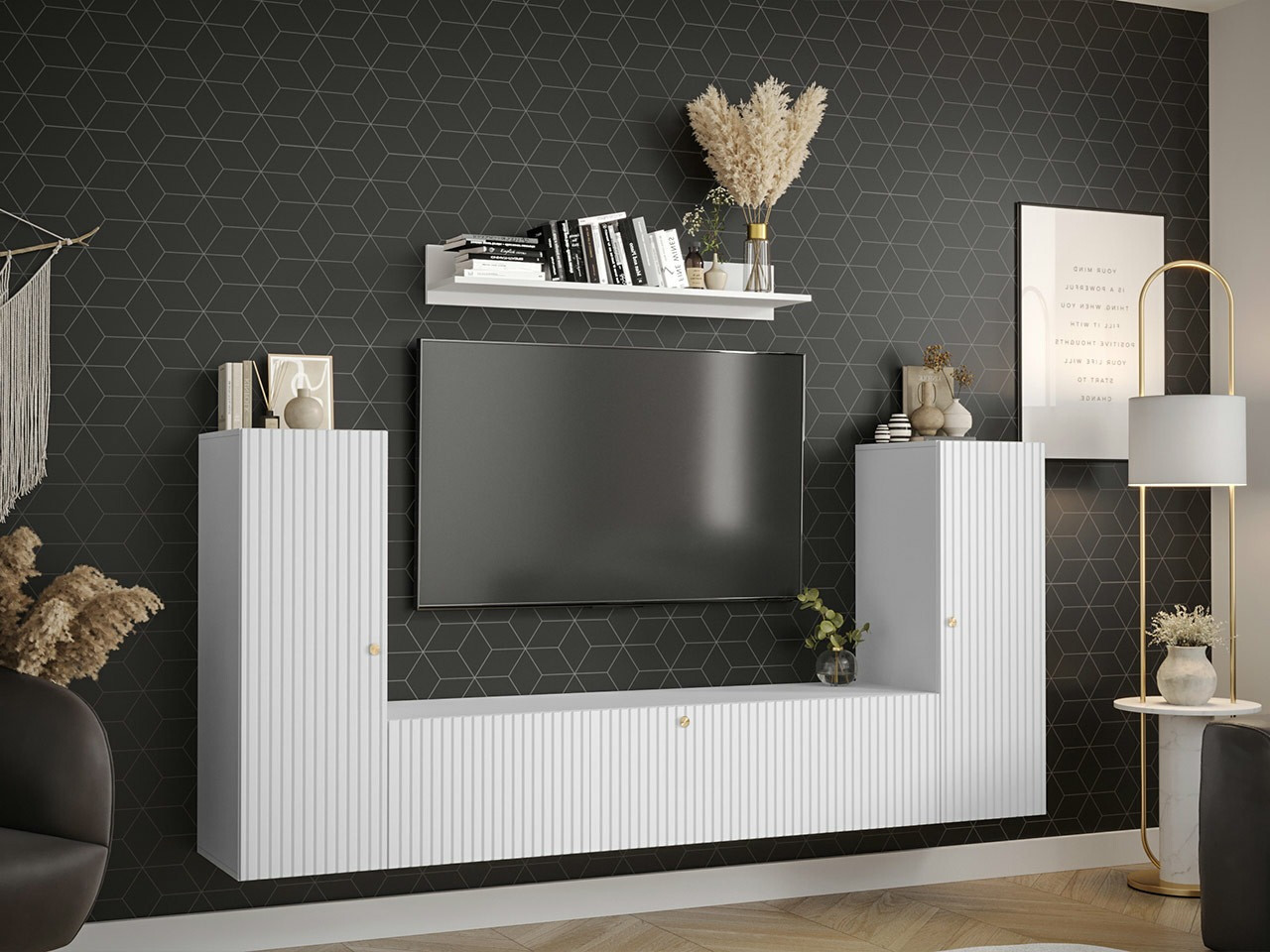 Stuemøbelsæt Anulio IX (Hvid)