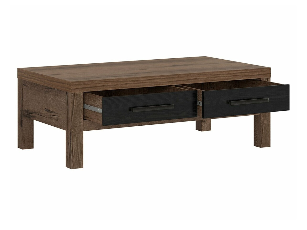 Sofabord Dunfelu 107 (Kloster eg + Sort eg)