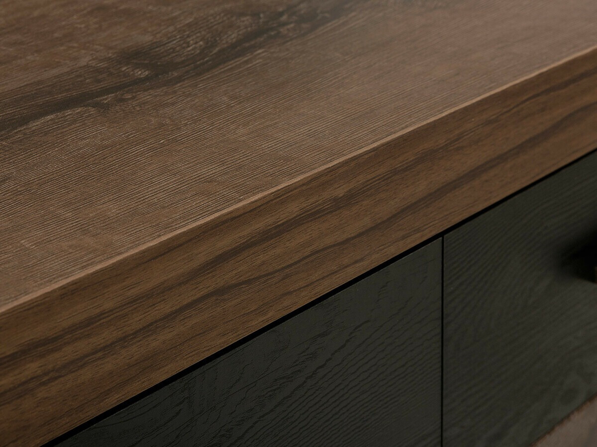 Sofabord Dunfelu 107 (Kloster eg + Sort eg)