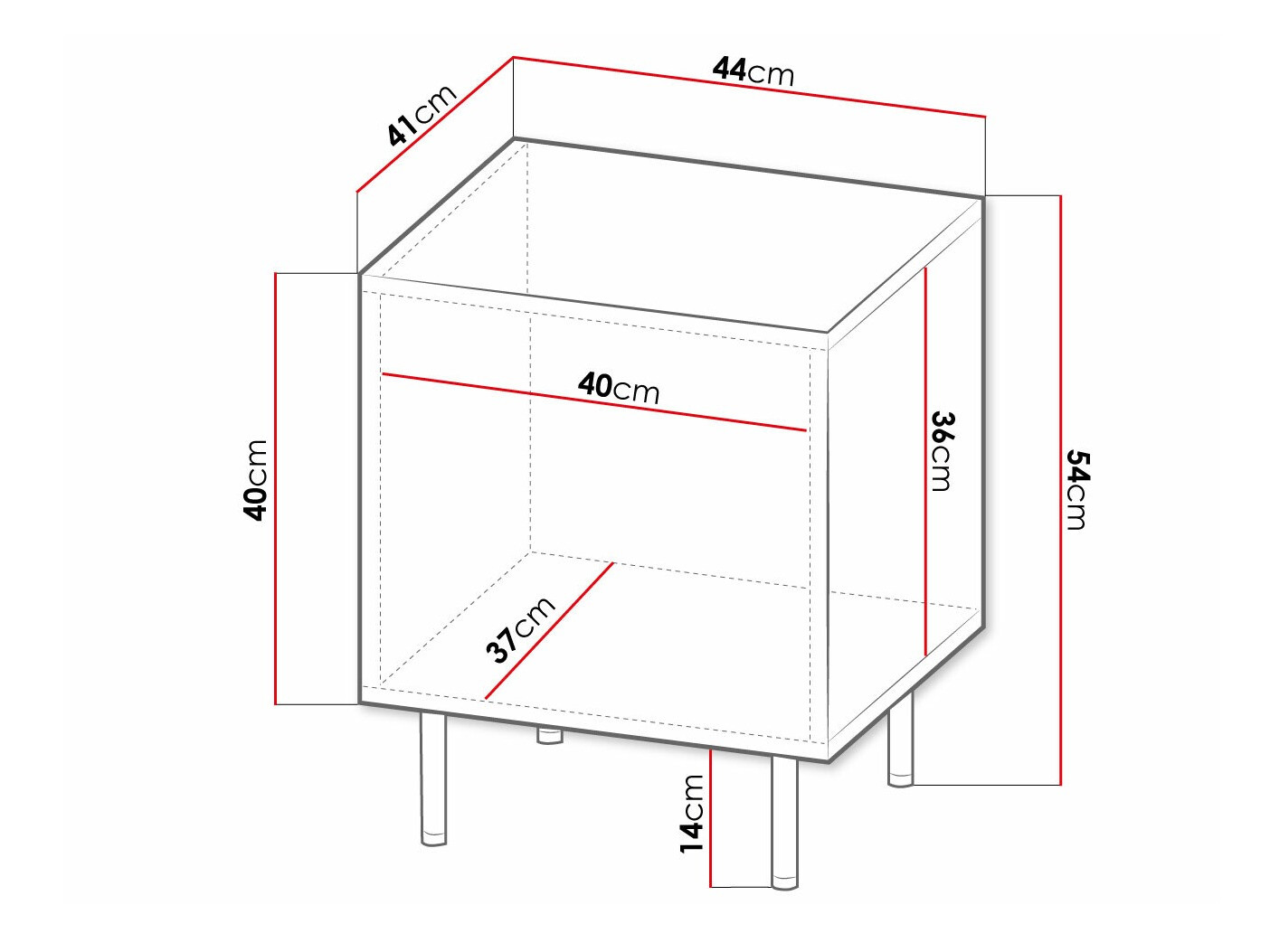 Natbordssæt Charlotte 172 (Hvid + Sort)