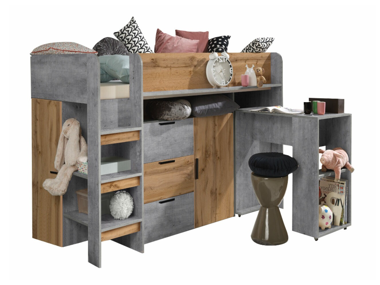 Køjeseng Hartford 363 (Beton + Wotan eg)