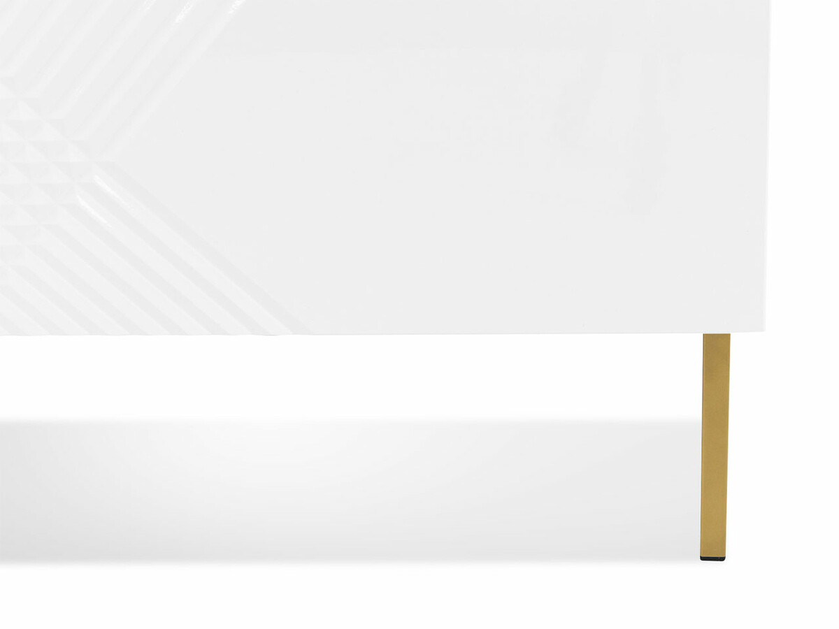 Sengebord Natar (Hvid + Glansfuld hvid)