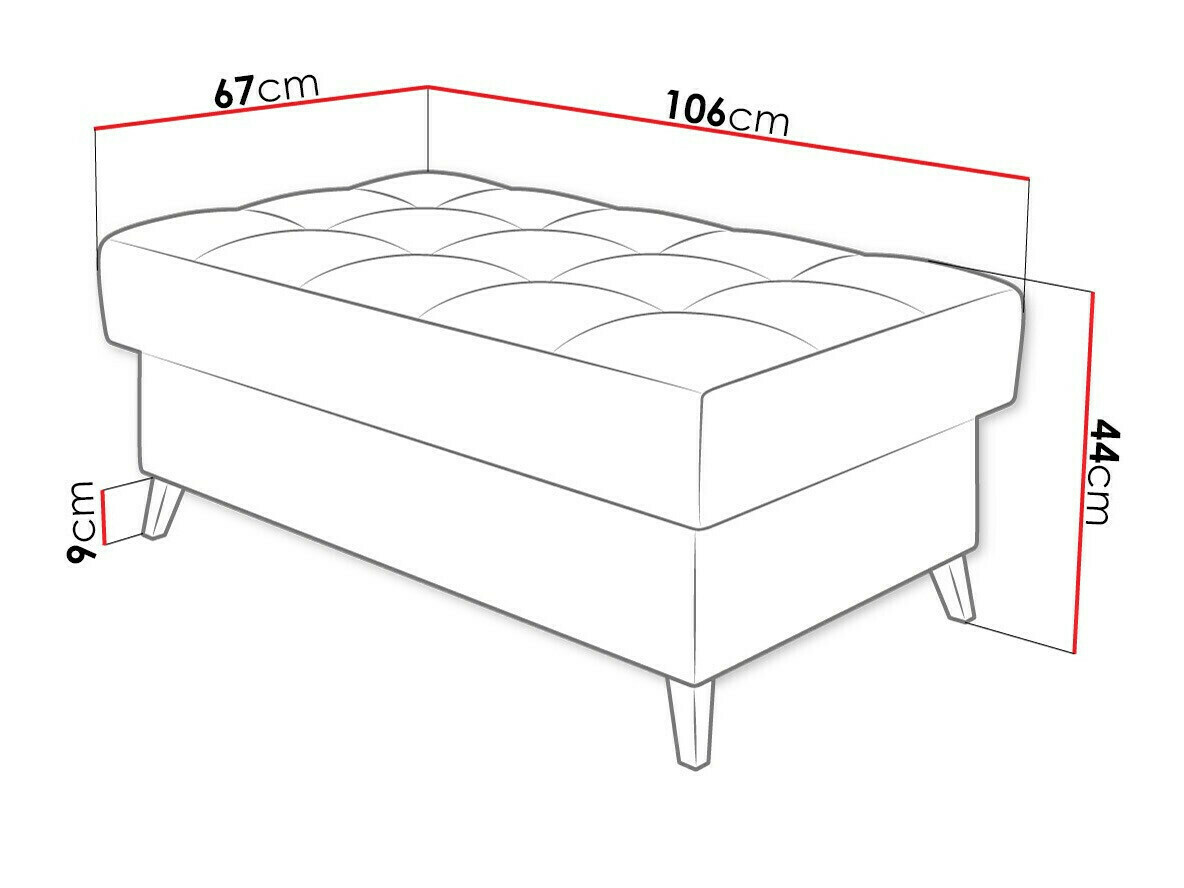 Polstret bænk Comfivo 236 (Miu 2056)