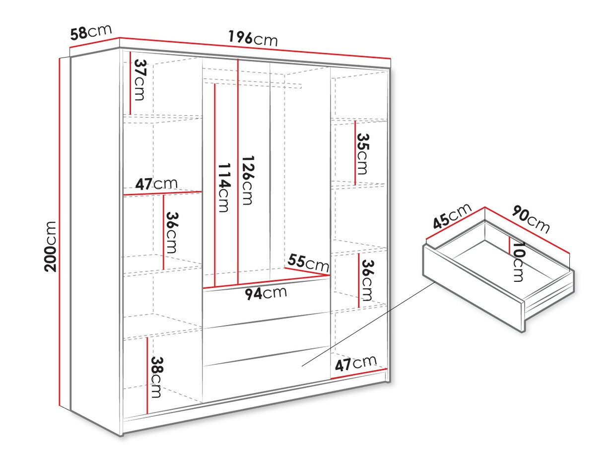 Garderobeskab Collis V (Wotan eg)