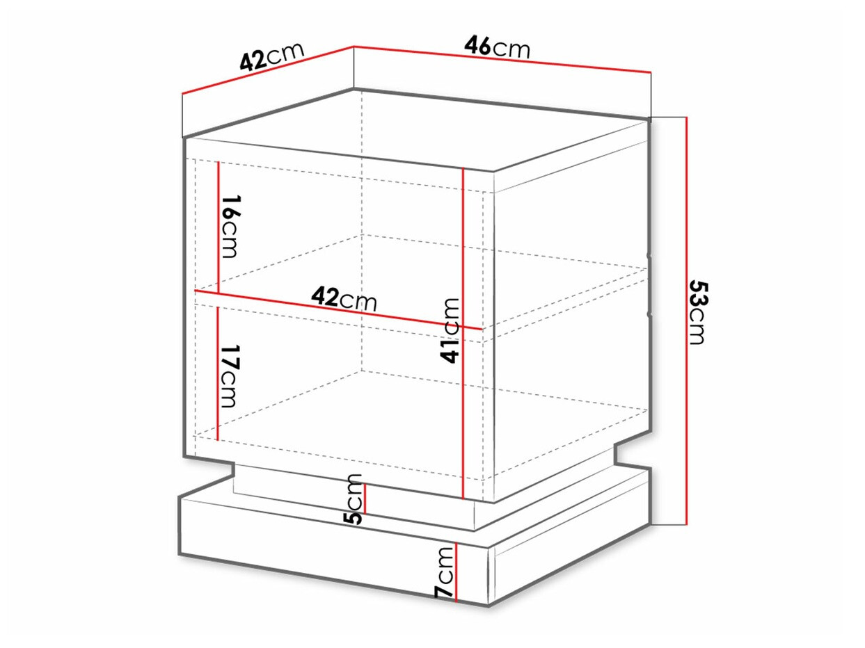 Natbordssæt Linar (Hvid + Glansfuld hvid)