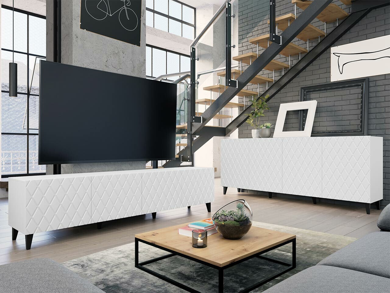 Stuemøbelsæt Charlotte 188 (Hvid)